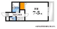 広島県広島市西区三篠町3(マンション)の賃貸物件の間取り