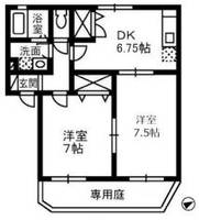 岡山県倉敷市上富井(アパート)の賃貸物件の間取り
