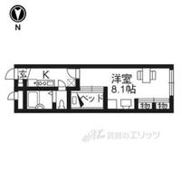 レオパレス五箇庄の間取り