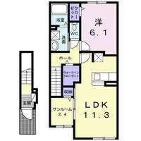 フェリス ガト Bの間取り