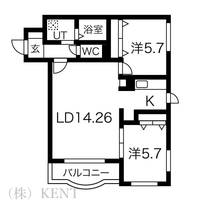 TA21宮ヶ丘の間取り