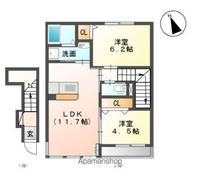 福岡県久留米市高良内町(アパート)の賃貸物件の間取り