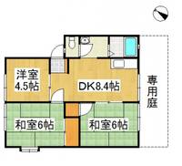 岡山県倉敷市中島(アパート)の賃貸物件の間取り