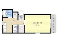 兵庫県加古郡播磨町北野添2(アパート)の賃貸物件の間取り