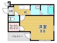 大阪府大阪市鶴見区今津中4(アパート)の賃貸物件の間取り