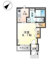 岡山県倉敷市連島町鶴新田(アパート)の賃貸物件の間取り