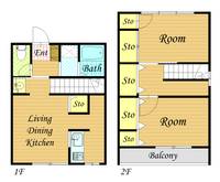 神奈川県川崎市中原区中丸子(一戸建)の賃貸物件の間取り