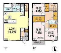 東京都練馬区中村南1(一戸建)の賃貸物件の間取り