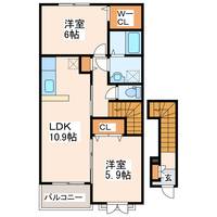 ニュープラスパーハイツBの間取り