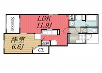 千葉県成田市東和田(アパート)の賃貸物件の間取り