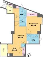 東京都港区南麻布2(マンション)の賃貸物件の間取り