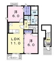 千葉県流山市南流山10(アパート)の賃貸物件の間取り