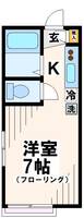東京都府中市朝日町2(アパート)の賃貸物件の間取り
