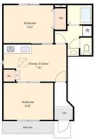 埼玉県羽生市西4(アパート)の賃貸物件の間取り