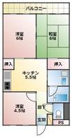徳和マンションの間取り