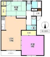 テレパレス東鶴賀の間取り