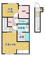 山形県山形市松波4(アパート)の賃貸物件の間取り