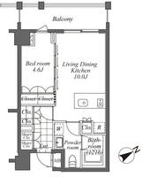 東京都渋谷区恵比寿南2(マンション)の賃貸物件の間取り