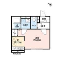 東京都福生市大字熊川(アパート)の賃貸物件の間取り