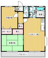 メゾンフルーリエの間取り