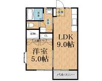千葉県市原市ちはら台東5(アパート)の賃貸物件の間取り