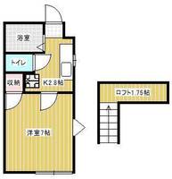 山形県山形市東原町3(アパート)の賃貸物件の間取り