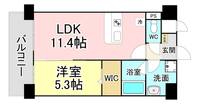 福岡県北九州市小倉北区白銀1(マンション)の賃貸物件の間取り