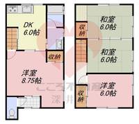 大阪府羽曳野市駒ケ谷(一戸建)の賃貸物件の間取り