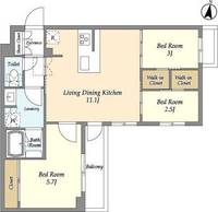 アジールコート練馬中村橋の間取り