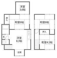 千葉県松戸市上矢切(一戸建)の賃貸物件の間取り