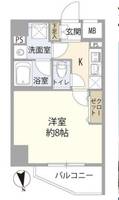 東京都文京区水道1(マンション)の賃貸物件の間取り