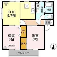パレス新浜 A棟の間取り