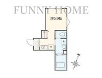 東京都世田谷区下馬1(アパート)の賃貸物件の間取り