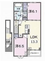 ブリリアント・K2 Bの間取り