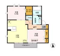 埼玉県川口市大字西立野(アパート)の賃貸物件の間取り