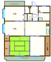 エステート谷山C棟の間取り
