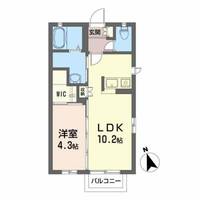 福島県福島市瀬上町字谷地(アパート)の賃貸物件の間取り