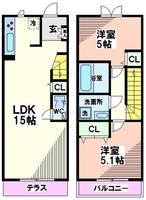 東京都国立市西2(一戸建)の賃貸物件の間取り