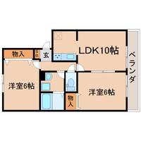 兵庫県西宮市甲子園浜田町(アパート)の賃貸物件の間取り