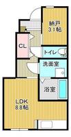 山形県山形市松波4(アパート)の賃貸物件の間取り