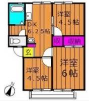 岡山県倉敷市児島阿津2(アパート)の賃貸物件の間取り