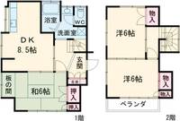 東京都日野市西平山2(一戸建)の賃貸物件の間取り