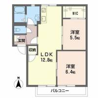 広島県広島市安佐南区高取北4(アパート)の賃貸物件の間取り