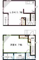 東京都杉並区清水3(一戸建)の賃貸物件の間取り