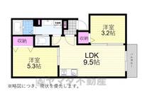大阪府豊中市大島町3(アパート)の賃貸物件の間取り