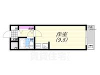 兵庫県西宮市松風町(マンション)の賃貸物件の間取り