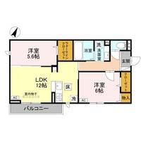 新潟県新潟市中央区幸西2(アパート)の賃貸物件の間取り