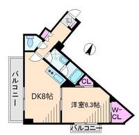 東京都北区王子4(マンション)の賃貸物件の間取り
