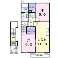 静岡県浜松市浜名区細江町中川(アパート)の賃貸物件の間取り