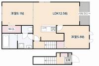 大阪府高槻市芝生町2(アパート)の賃貸物件の間取り